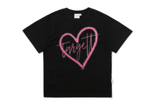 Load image into Gallery viewer, TARGETTO Heart Logo Spray Tee Shirt Black