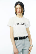 Load image into Gallery viewer, EMKM Supima Curlup Neck Signature Tshirts