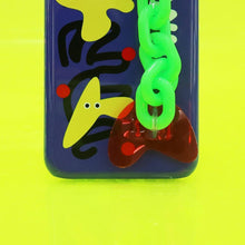 Load image into Gallery viewer, SECOND UNIQUE NAME Sun Case Neon Chain Blue