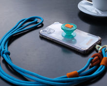 Load image into Gallery viewer, MCRN Finger Tab+Phone Shoulder Strap Long Sky Blue Set