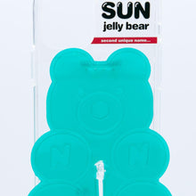 Load image into Gallery viewer, SECOND UNIQUE NAME SUN CASE CLEAR JELLY BEAR GREEN
