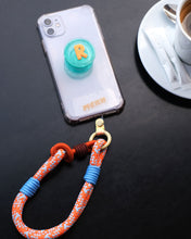 Load image into Gallery viewer, MCRN Finger Tab+Hand Strap Marron Orange Set