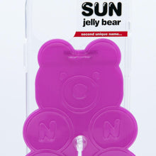 Load image into Gallery viewer, SECOND UNIQUE NAME SUN CASE CLEAR JELLY BEAR PURPLE