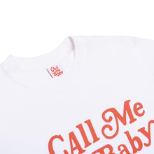 Load image into Gallery viewer, CALLMEBABY CURSIVE LOGO TEE WHITE