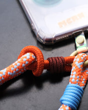 Load image into Gallery viewer, MCRN Finger Tab+Hand Strap Marron Orange Set