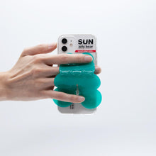 Load image into Gallery viewer, SECOND UNIQUE NAME SUN CASE CLEAR JELLY BEAR GREEN