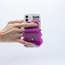 Load image into Gallery viewer, SECOND UNIQUE NAME SUN CASE CLEAR JELLY BEAR PURPLE