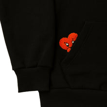 Load image into Gallery viewer, GRIMPER Shyly Heart Hoodie Black
