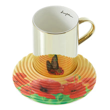 Load image into Gallery viewer, LUYCHO On Flowers Series Black Butterfly (Tall Cup 350ml)