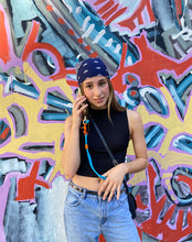 Load image into Gallery viewer, MCRN Finger Tab+Phone Shoulder Strap Long Sky Blue Set