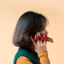 Load image into Gallery viewer, SECOND UNIQUE NAME Sun Leather Case Burgundy