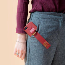 Load image into Gallery viewer, SECOND UNIQUE NAME Sun Leather Case Burgundy