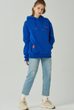 Load image into Gallery viewer, GRIMPER Shyly Heart Hoodie Blue
