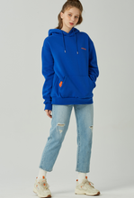 Load image into Gallery viewer, GRIMPER Shyly Heart Hoodie Blue
