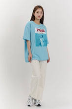 Load image into Gallery viewer, BEYOND CLOSET Paws Summer Print T-Shirt Sky Blue