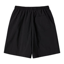 Load image into Gallery viewer, BEYOND CLOSET New Parisian Logo Seersucker Nylon Pants Black