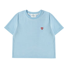 Load image into Gallery viewer, BEYOND CLOSET Women's Edition Nomantic Sports Velvet T-Shirt Sky Blue