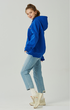 Load image into Gallery viewer, GRIMPER Shyly Heart Hoodie Blue