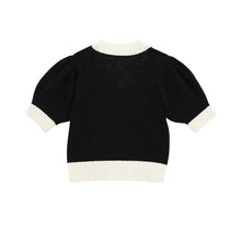 Load image into Gallery viewer, CITYBREEZE Puff Sleeve Cropped Cardigan Black