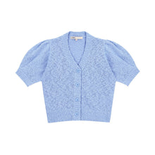 Load image into Gallery viewer, CITYBREEZE Puff Sleeve Cropped Cardigan Blue (IZ*ONE MINJU’s Pick)