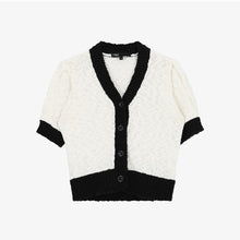 Load image into Gallery viewer, CITYBREEZE Puff Sleeve Cropped Cardigan Ivory