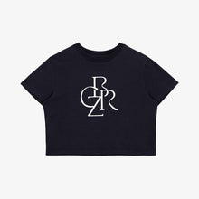 Load image into Gallery viewer, CITYBREEZE Logo Cropped T-shirt Navy