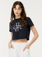 Load image into Gallery viewer, CITYBREEZE Logo Cropped T-shirt Navy