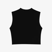 Load image into Gallery viewer, CITYBREEZE Logo Sleeveless Cropped Top Black