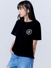 Load image into Gallery viewer, CITYBREEZE Circle Logo Cropped T-shirt Black