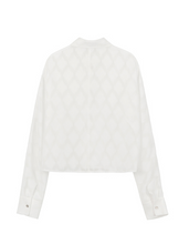Load image into Gallery viewer, EMKM See-through Square Jacquard Shirts
