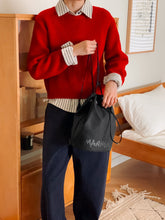 Load image into Gallery viewer, MARHEN.J Leanna Drawstring Backpack Black