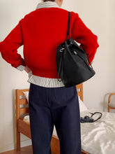 Load image into Gallery viewer, MARHEN.J Leanna Drawstring Backpack Black