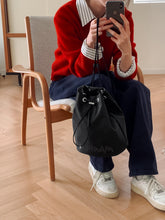 Load image into Gallery viewer, MARHEN.J Leanna Drawstring Backpack Black