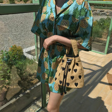 Load image into Gallery viewer, HOLLY LOVES LOVE BLACK SUMMER BAG