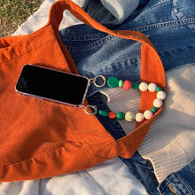 Load image into Gallery viewer, ARNO BEADS Iphone Case With Beads Strap Marshmallow Green
