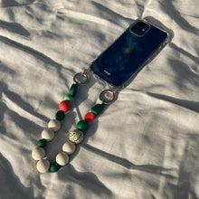 Load image into Gallery viewer, ARNO BEADS Iphone Case With Beads Strap Marshmallow Green