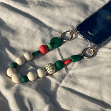 Load image into Gallery viewer, ARNO BEADS Iphone Case With Beads Strap Marshmallow Green
