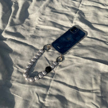 Load image into Gallery viewer, ARNO BEADS Iphone Case With Beads Strap Black Point Pearl