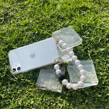 Load image into Gallery viewer, ARNO BEADS Iphone Case With Beads Strap Black Point Pearl
