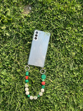 Load image into Gallery viewer, ARNO BEADS Iphone Case With Beads Strap Marshmallow Green