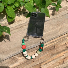 Load image into Gallery viewer, ARNO BEADS Iphone Case With Beads Strap Marshmallow Green
