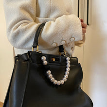 Load image into Gallery viewer, ARNO BEADS Iphone Case With Beads Strap Black Point Pearl