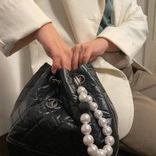 Load image into Gallery viewer, ARNO BEADS Iphone Case With Beads Strap Black Point Pearl
