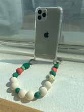 Load image into Gallery viewer, ARNO BEADS Iphone Case With Beads Strap Marshmallow Green