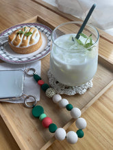 Load image into Gallery viewer, ARNO BEADS Iphone Case With Beads Strap Marshmallow Green