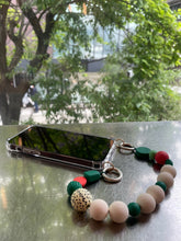 Load image into Gallery viewer, ARNO BEADS Iphone Case With Beads Strap Marshmallow Green