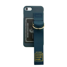 Load image into Gallery viewer, SECOND UNIQUE NAME Leather Card Case Green Navy