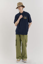Load image into Gallery viewer, BEYOND CLOSET Collection Line Academy Logo Cotton PK T-Shirt Navy