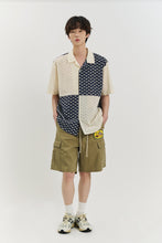 Load image into Gallery viewer, BEYOND CLOSET Collection Line Archive Pattern Cutting Open Collar Shirt Navy