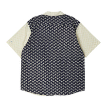 Load image into Gallery viewer, BEYOND CLOSET Collection Line Archive Pattern Cutting Open Collar Shirt Navy